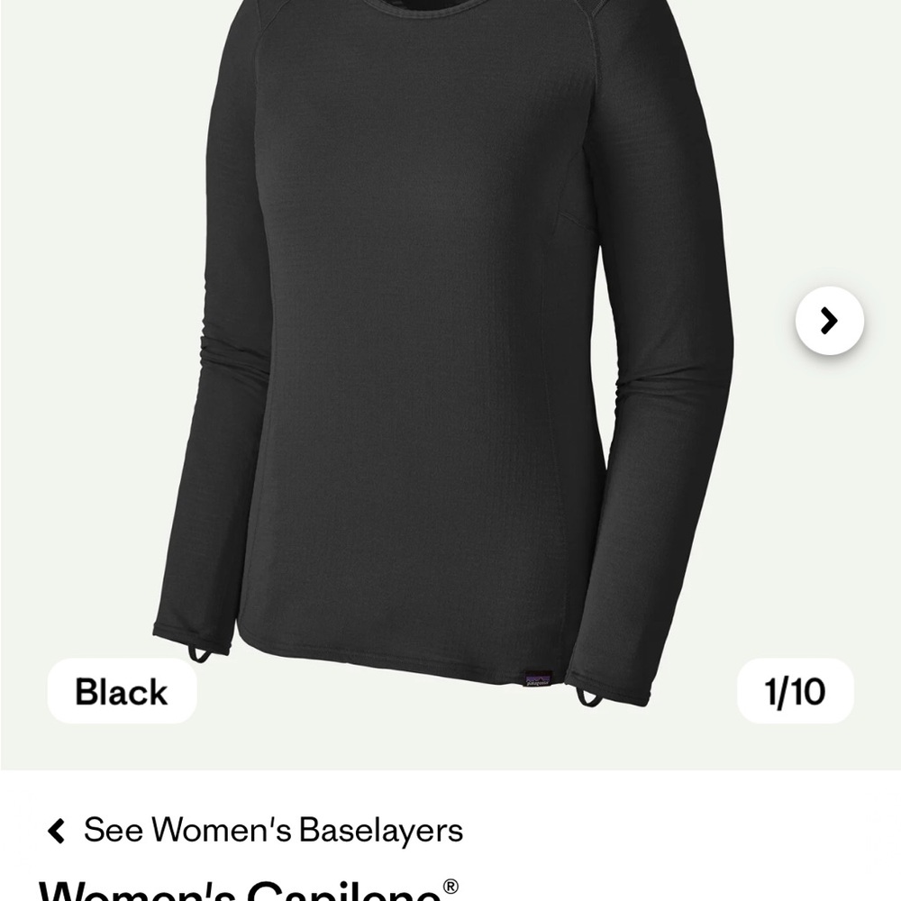 Patagonia capilene thermal weight crewneck